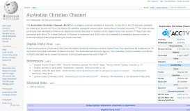 
							         Australian Christian Channel - Wikipedia								  
							    