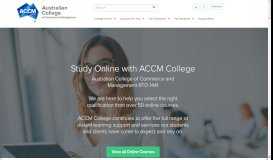 
							         Australian College of Commerce & Management » ACCM								  
							    