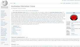 
							         Australian Education Union - Wikipedia								  
							    