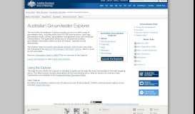 
							         Australian Groundwater Explorer: Groundwater information: Water ...								  
							    