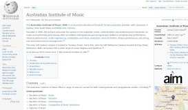 
							         Australian Institute of Music - Wikipedia								  
							    