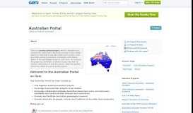 
							         Australian Portal - Geni								  
							    