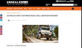 
							         Australia's most customised road-legal Land Rover Defender ...								  
							    