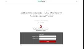 
							         authduo2.osumc.edu - OSU One Source Account Login Process								  
							    