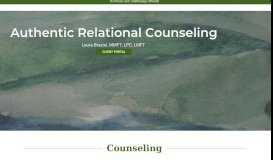 
							         Authentic Relational Counseling: Laura Braziel								  
							    