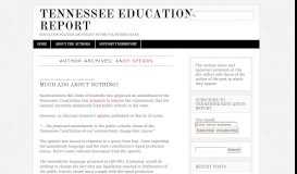
							         Author | Andy Spears | Page 88 - Tennessee Education Report								  
							    