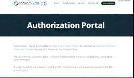 
							         Authorization Portal - Lakeland Care | Lakeland Care								  
							    