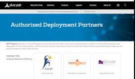 
							         Authorized Deployment Partners | Silver Peak								  
							    
