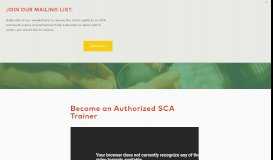 
							         Authorized SCA Trainers — Specialty Coffee Association								  
							    