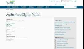 
							         Authorized Signer Portal | Port of Seattle								  
							    