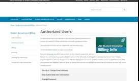 
							         Authorized Users - Office of the University Cashier - UNC Chapel Hill								  
							    