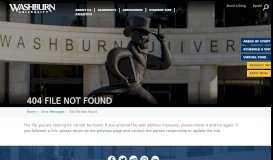 
							         Authorized Users - Washburn University								  
							    