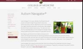 
							         Autism Navigator®-1 | College of Medicine								  
							    