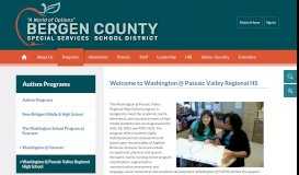 
							         Autism Programs / Washington @ Passaic Valley Regional High School								  
							    