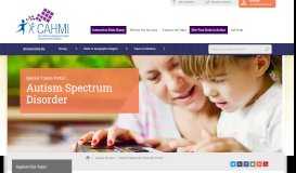 
							         Autism Spectrum Disorder Portal - Data Resource Center for Child and ...								  
							    