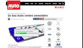 
							         Auto online anmelden/zulassen ab 2019 für alle | autozeitung.de								  
							    