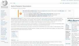
							         Auto-Owners Insurance - Wikipedia								  
							    