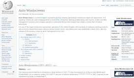 
							         Auto Windscreens - Wikipedia								  
							    