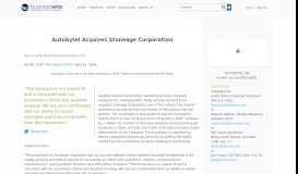 
							         Autobytel Acquires Stoneage Corporation | Business Wire								  
							    