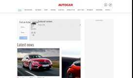 
							         Autocar | Car News and Car Reviews								  
							    