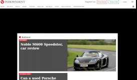 
							         Autocar - latest news, breaking stories and comment - The Independent								  
							    