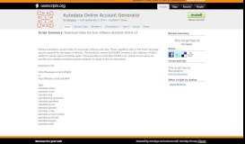 
							         Autodata Online Account Generator for Greasemonkey								  
							    