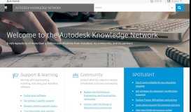 
							         Autodesk Knowledge Network: Home								  
							    