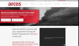 
							         Automated Callout Solutions - ARCOS - ARCOS								  
							    