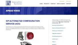
							         Automated Configuration Service - ACS - Innovative Systems								  
							    