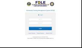 
							         Automated Training Management System (ATMS) | Login Page								  
							    