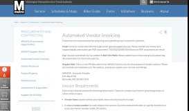 
							         Automated Vendor Invoicing | WMATA								  
							    