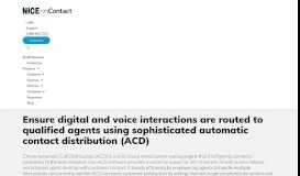 
							         Automatic Call Distribution Software | Contact Center ACD System								  
							    