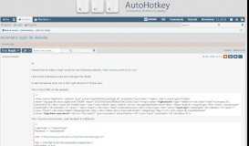 
							         Automatic login for website - AutoHotkey Community								  
							    
