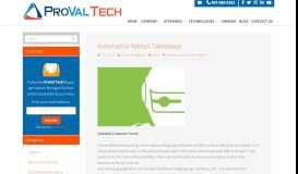 
							         Automation Nation Takeaways | ProVal Technologies, Inc								  
							    