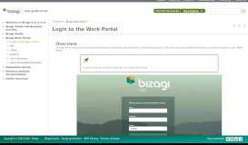 
							         Automation Server > Bizagi Work Portal > Login to the Work Portal								  
							    