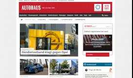 
							         Automobilbranche, Auto News, Autohandel - autohaus.de								  
							    
