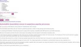 
							         Automobile Association moves to paperless payslip processes ...								  
							    