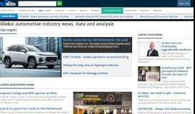 
							         Automotive Industry News & Analysis | Market Research - just-auto								  
							    