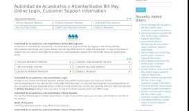 
							         Autoridad de Acueductos y Alcantarillados Bill Pay, Online ...								  
							    