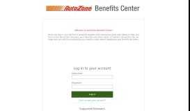 
							         AutoZone Benefits Center | Login								  
							    