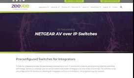 
							         AV Networking | NETGEAR Ethernet 10G Switch Reseller - ZeeVee								  
							    