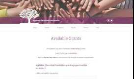 
							         Available Grants - Appleton Education Foundation								  
							    