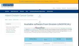 
							         Available software from Einstein (UNOFFICIAL) | Albert ...								  
							    