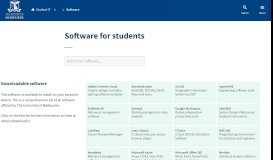 
							         Available Software : Student IT and eLearning Support								  
							    
