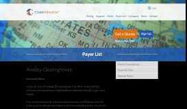 
							         Availity Clearinghouse - ClaimShuttle								  
							    