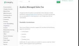 
							         Avalara Managed Sales Tax - Chargify Documentation								  
							    