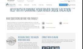 
							         Avalon River Cruises - Avalon Waterways®								  
							    