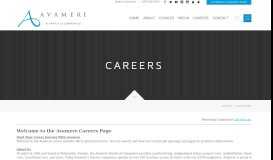 
							         Avamere | Careers Center | Welcome								  
							    