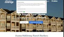 
							         Avana McKinney Ranch Renters Insurance In McKinney, TX								  
							    
