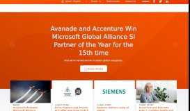 
							         Avanade: Business Solutions, Digital & Cloud Services								  
							    